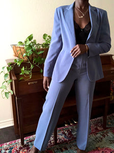 cerulean two-piece pant suit