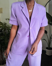 Load image into Gallery viewer, lavender short sleeve suit
