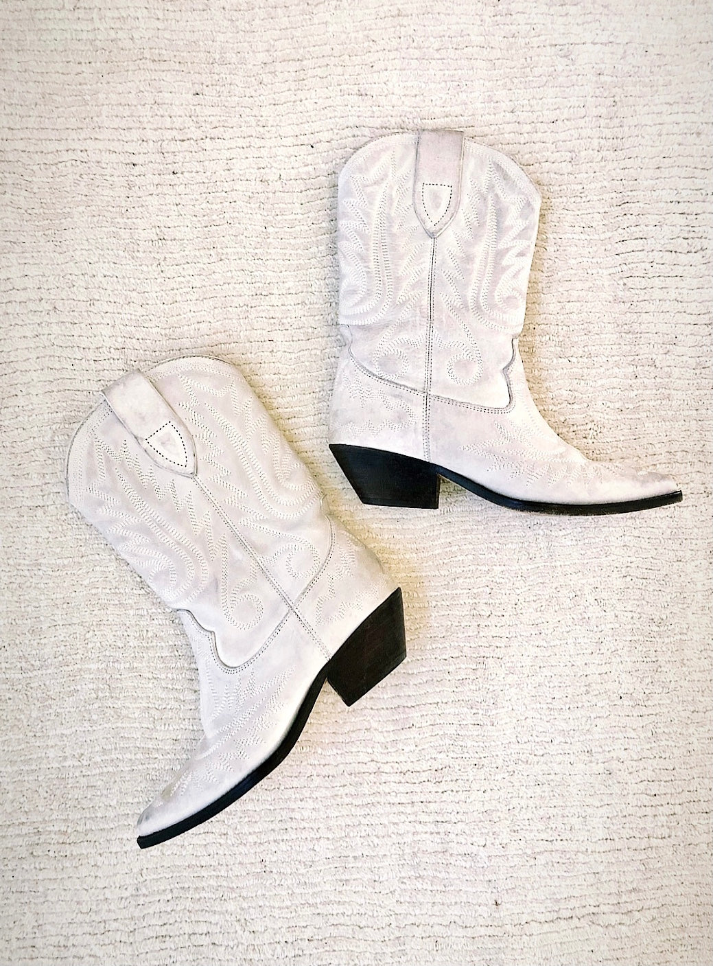isabel white duerto cowboy boots – OLUCHI