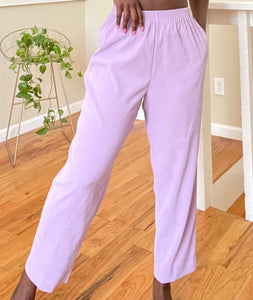 lilac easy pants