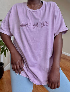 lavender shorty got gifts tee