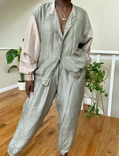 Load image into Gallery viewer, sage two-tone silk tracksuit
