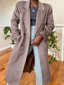 taupe wool coat