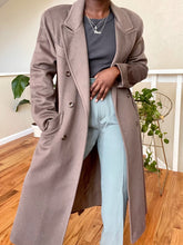 Load image into Gallery viewer, taupe wool coat
