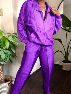 vintage 90's violet tracksuit