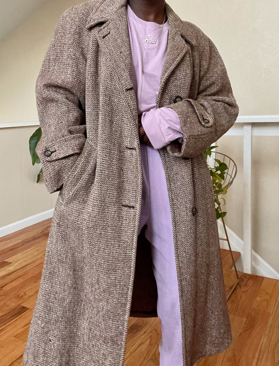 tweed wool coat
