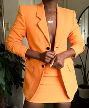 Load image into Gallery viewer, tangerine skirt suit
