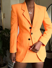 Load image into Gallery viewer, tangerine skirt suit
