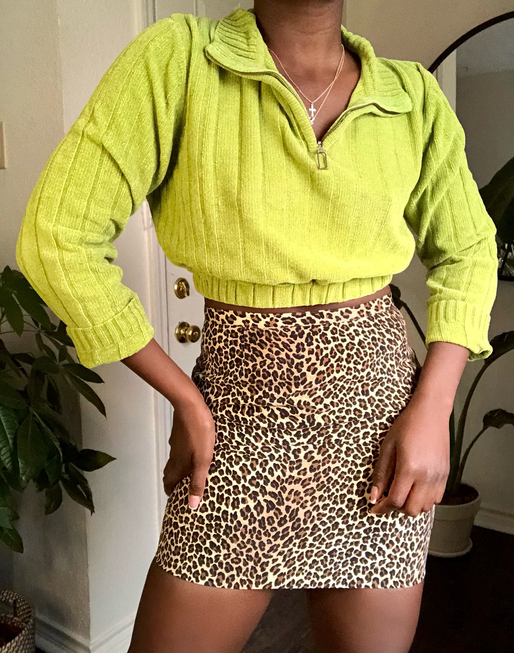 cheetah skirt