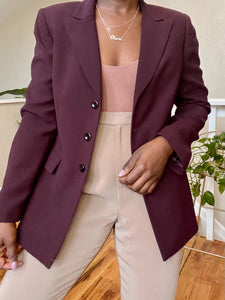 eggplant blazer