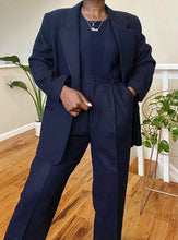 Load image into Gallery viewer, navy pant suit
