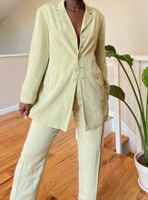Load image into Gallery viewer, pistachio silk pant suit

