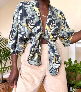 tropical button up