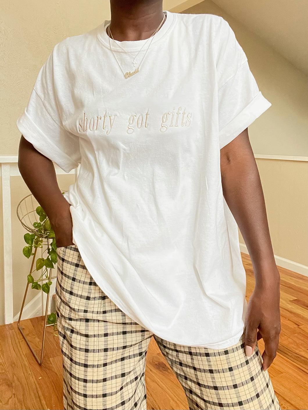 white shorty got gifts tee