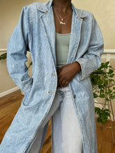 Load image into Gallery viewer, light wash denim duster
