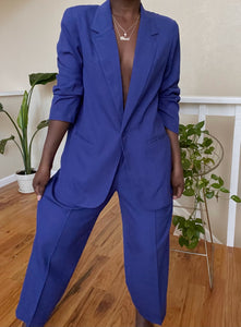 cobalt pant suit