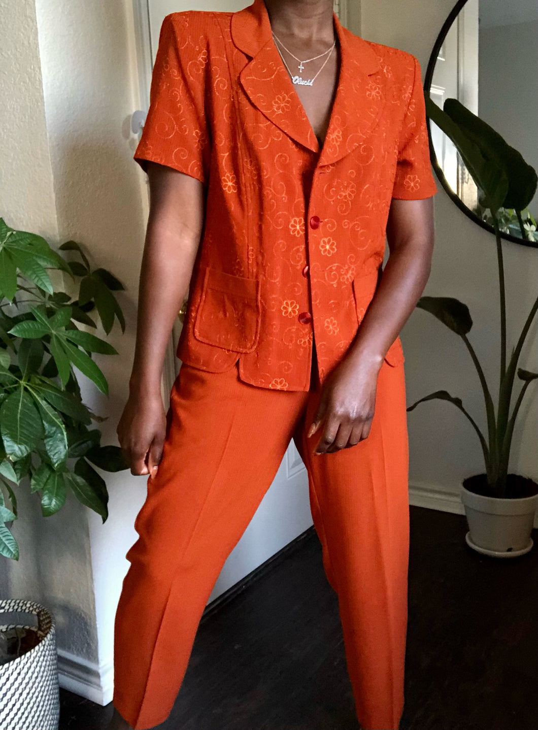 rust two-piece set
