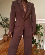 Load image into Gallery viewer, mocha pant suit
