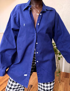 royal blue RL button up