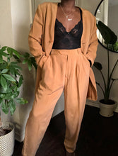 Load image into Gallery viewer, oversized camel pant suit
