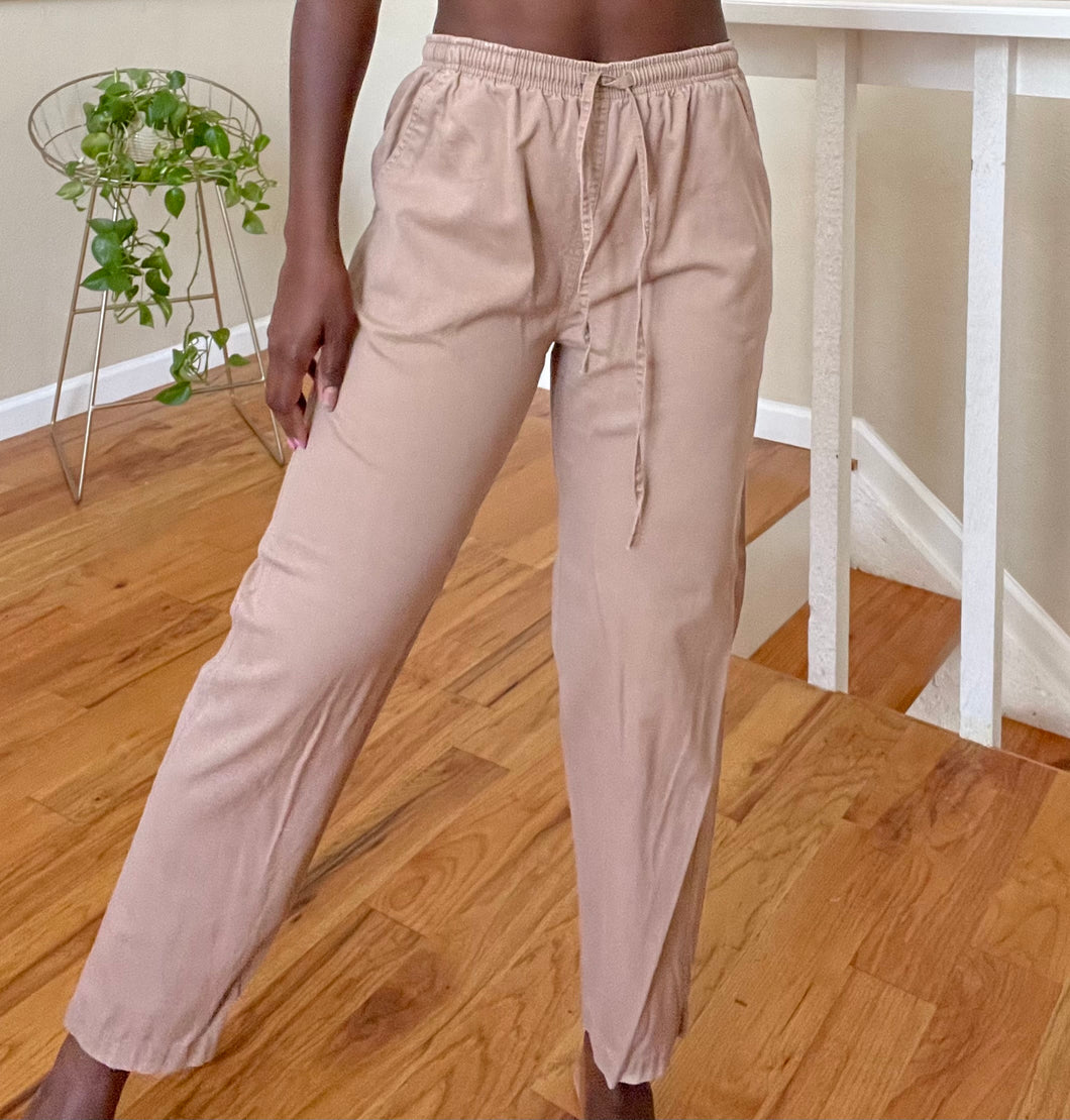 taupe easy pants
