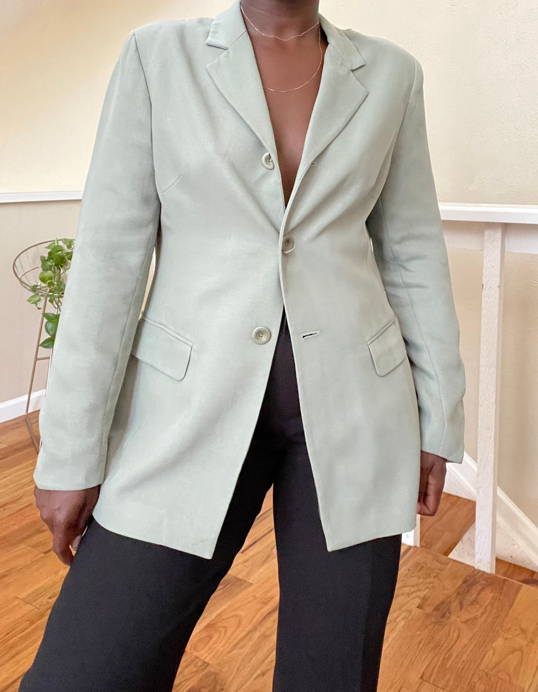 sage blazer