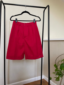 cherry tailored shorts