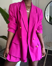 Load image into Gallery viewer, fuchsia pleated skirt suit
