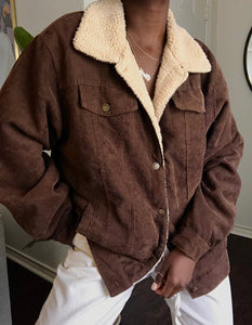 coffee corduroy jacket