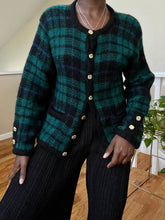 Load image into Gallery viewer, plaid knit cardigan
