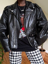 Load image into Gallery viewer, vintage leather moto jacket
