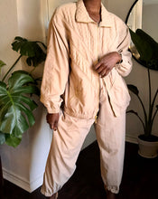 Load image into Gallery viewer, vintage 90&#39;s tan tracksuit
