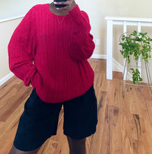 Load image into Gallery viewer, cherry cable knit sweater
