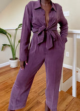 Load image into Gallery viewer, deep mauve silk two-piece set
