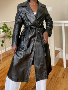 leather trench