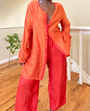 Load image into Gallery viewer, persimmon linen two-piece set
