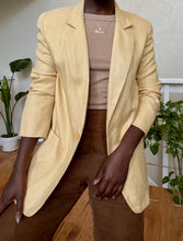 Load image into Gallery viewer, pale yellow blazer
