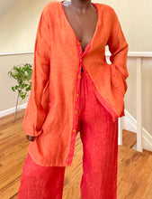 Load image into Gallery viewer, persimmon linen two-piece set
