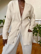 Load image into Gallery viewer, beige knit cardigan
