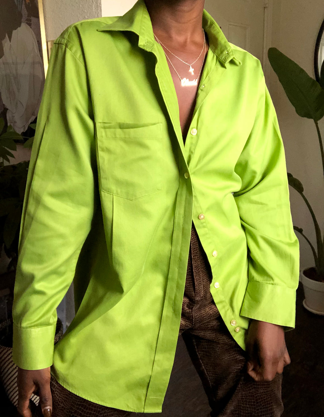 lime michael kors button up