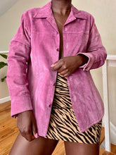 Load image into Gallery viewer, fuchsia suede jacket

